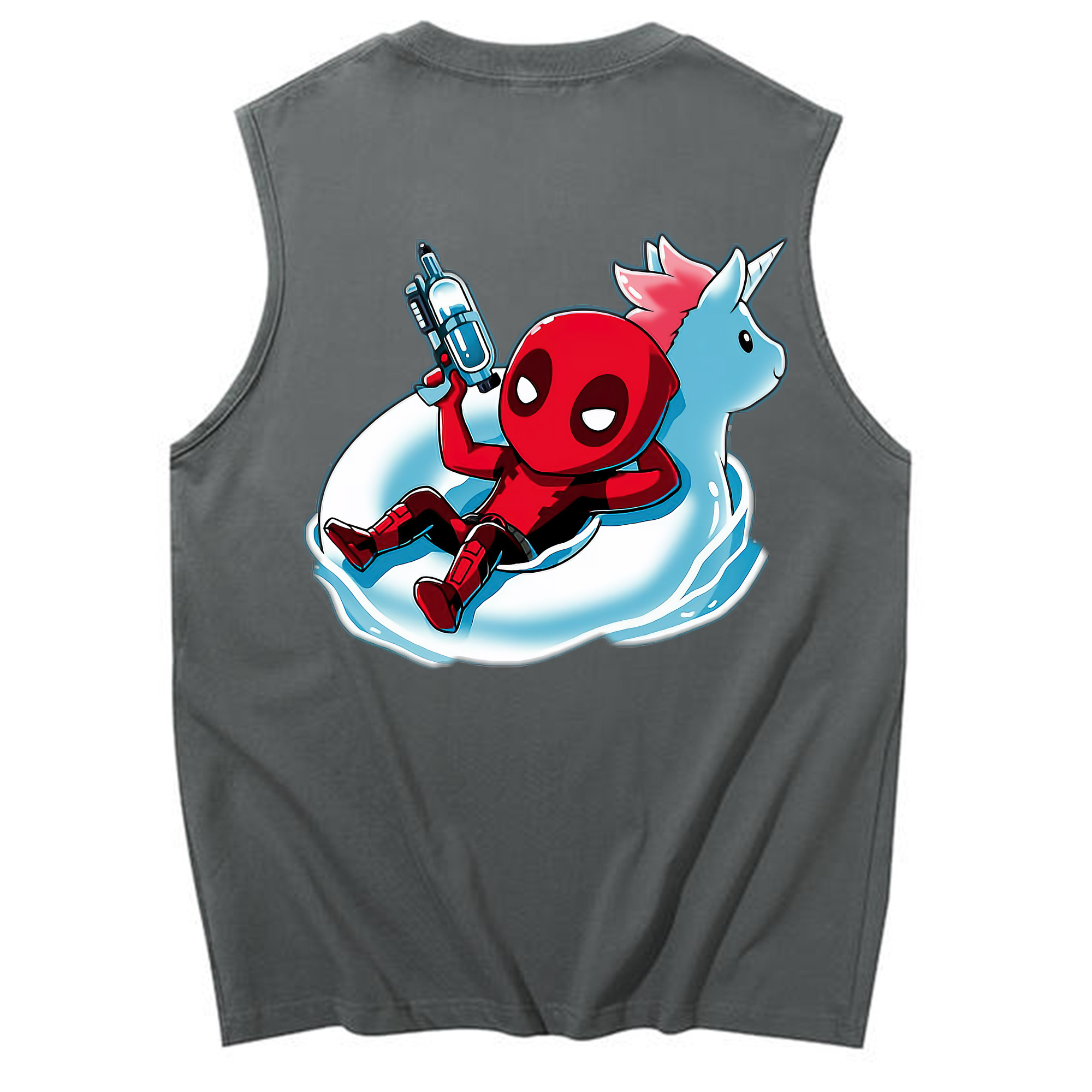 （画像用） Deadpool デッドプール コットン100％タンクトップ（背面プリント）